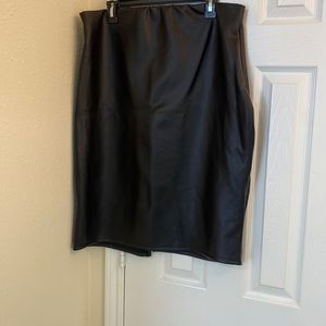 Black Pleather skirt